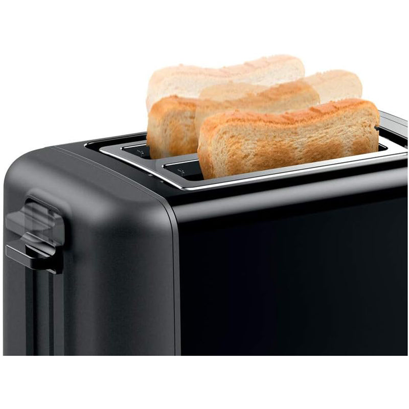 Bosch TAT3P423GB DesignLine 2 Slice Toaster Black