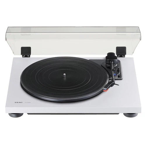 TEAC TN180BT Bluetooth 3-speed Analog Turntable with Phono EQ In White Ex-Display Clearance 