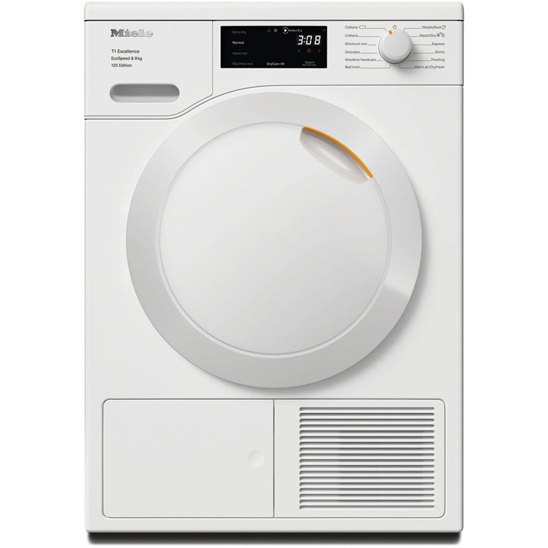 Miele TEC665WP 8kg Heat Pump Tumble Dryer Lotus White