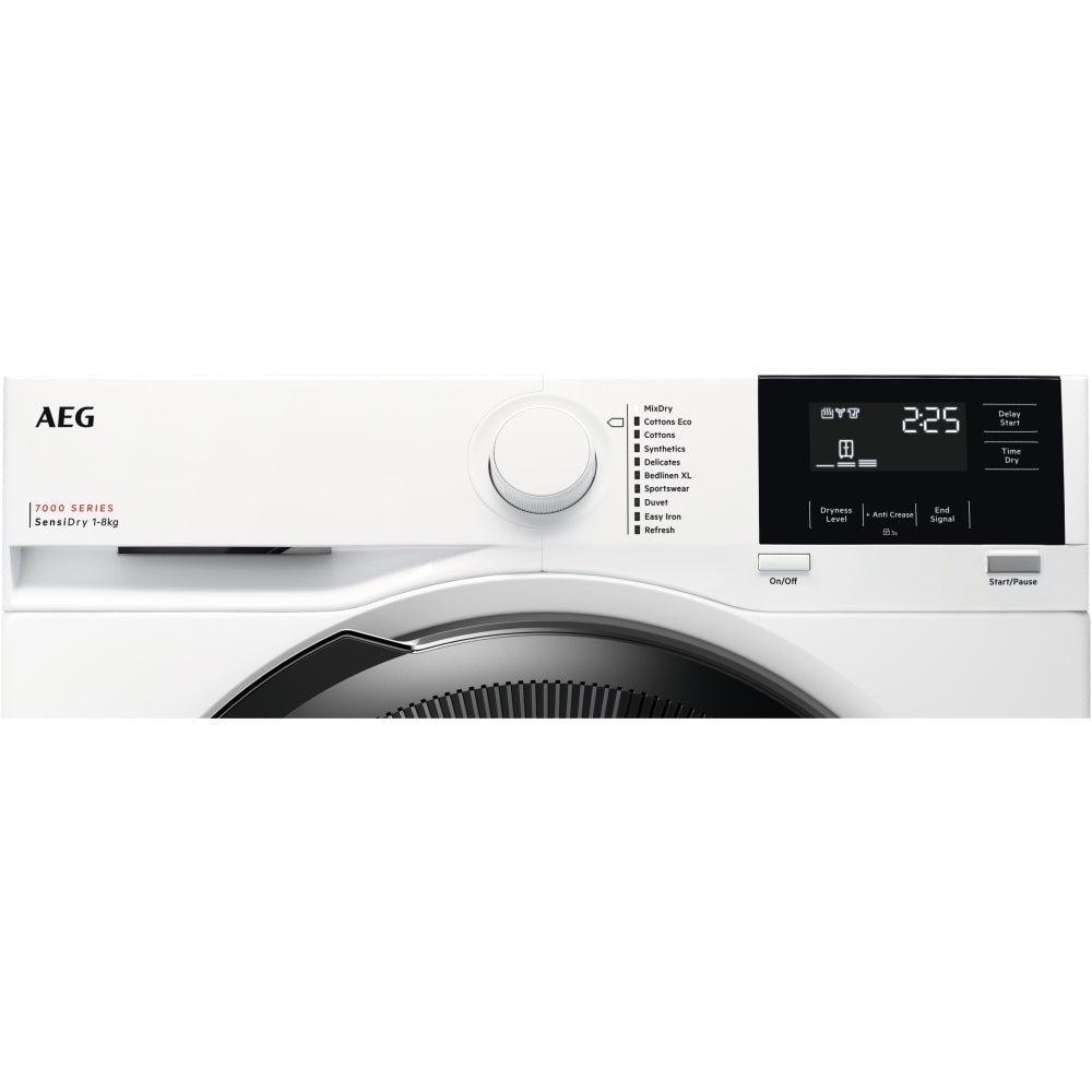 AEG TR718L4B Series 7000 SensiDry 8Kg Heat Pump Tumble Dryer White