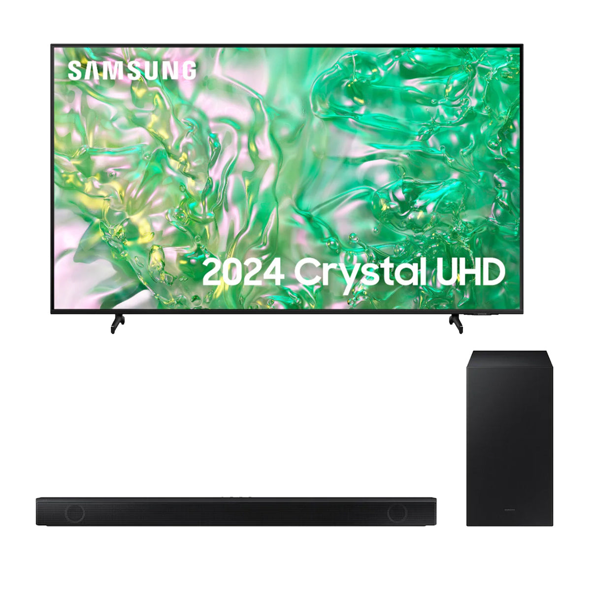 Samsung UE50DU8000KXXU 50 Inch DU8000 4K Crystal UHD HDR Smart TV 2024 With HW-B650D 3.1 Ch Soundbar