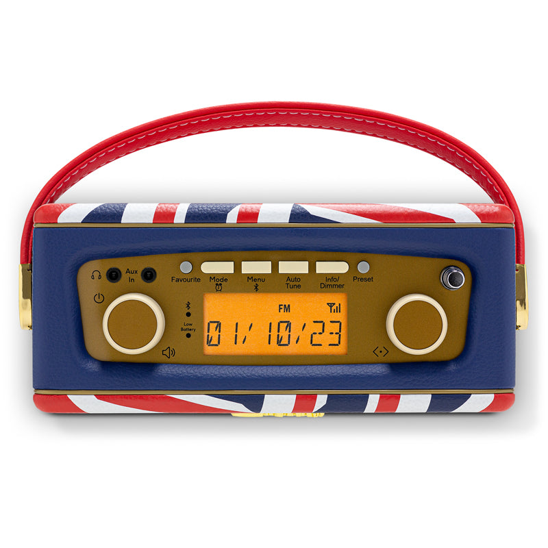 Roberts Revival Uno BT DAB DAB+ FM Radio with 2 Alarms in Union Jack Bluetooth LIMITED EDITION