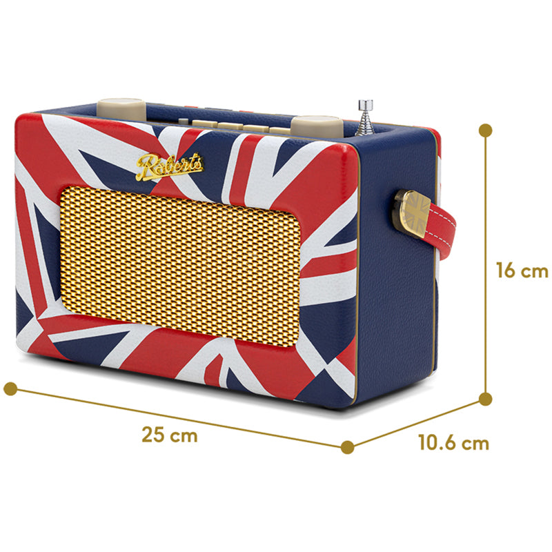 Roberts Revival Uno BT DAB DAB+ FM Radio with 2 Alarms in Union Jack Bluetooth LIMITED EDITION