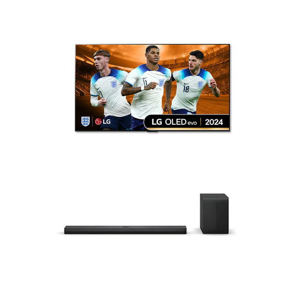 LG OLED55G45LW 55 Inch evo G4 OLED 4K UHD HDR Smart TV with US70TY Dolby Atmos Soundbar with Wireless Subwoofer