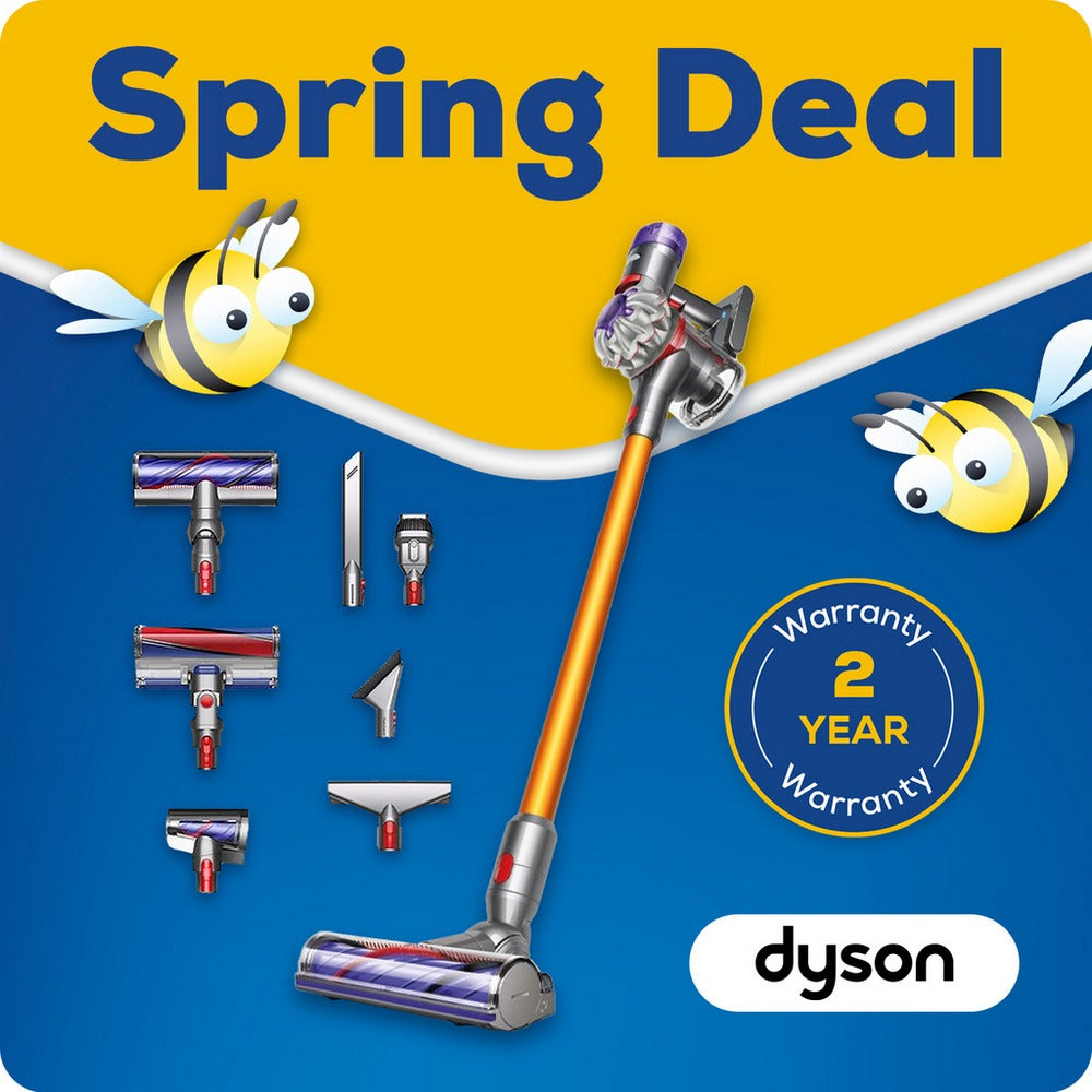 Dyson V8 Absolute Cordless Vacuum Cleaner upto 40 Minutes Run Time Silver Yellow V8ABS-2023