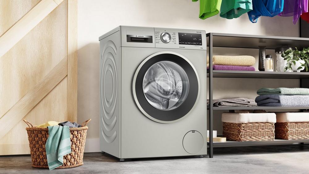 Bosch WGG254ZSGB Serie 6 10kg 1400 Spin Washing Machine Silver Inox