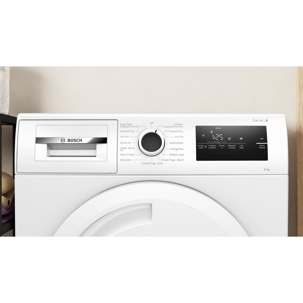 Bosch WTN83202GB Series 4 8Kg Condenser Tumble Dryer White