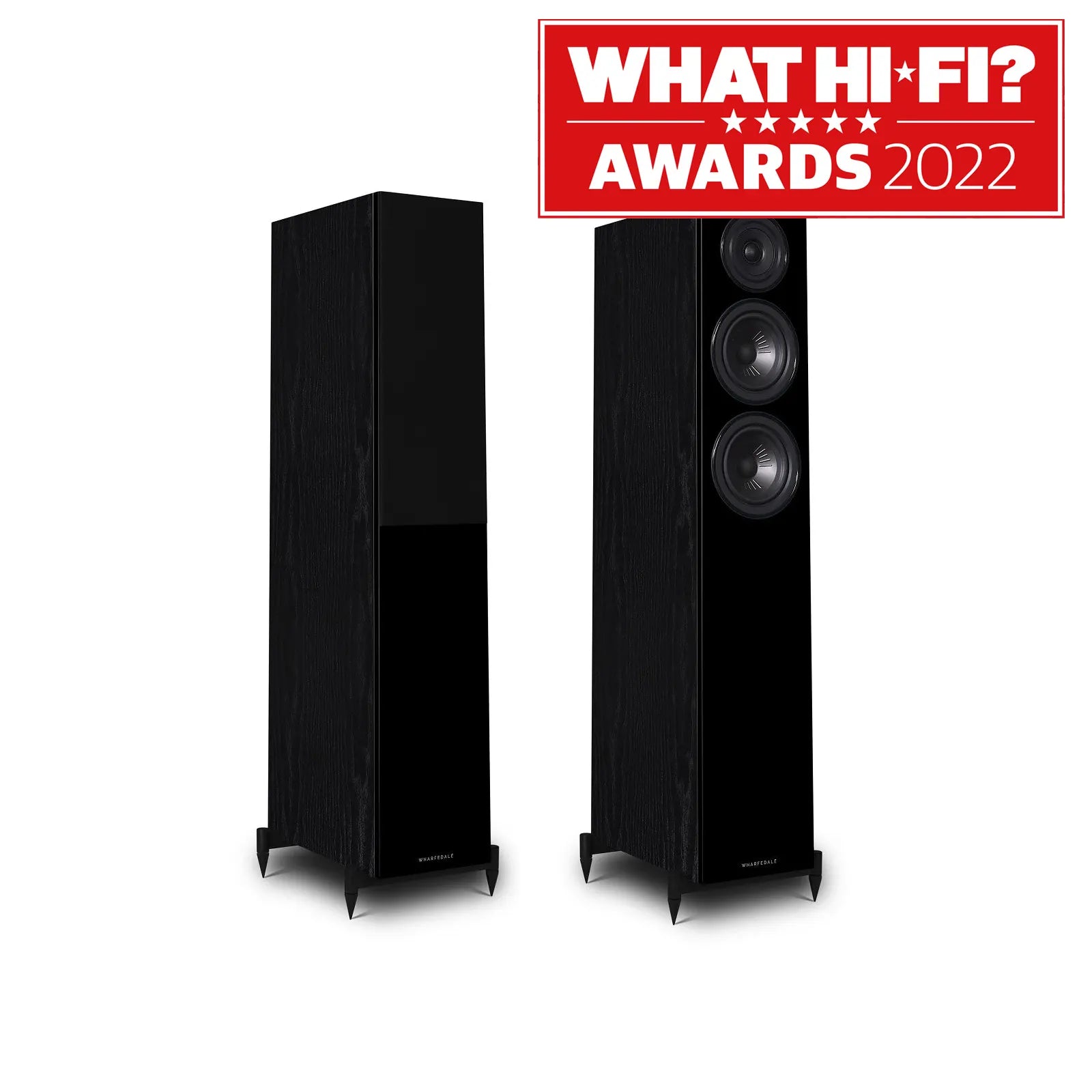 Wharfedale Diamond 12.3 Floor standing Speaker (pair) Black Oak Open Box Clearance