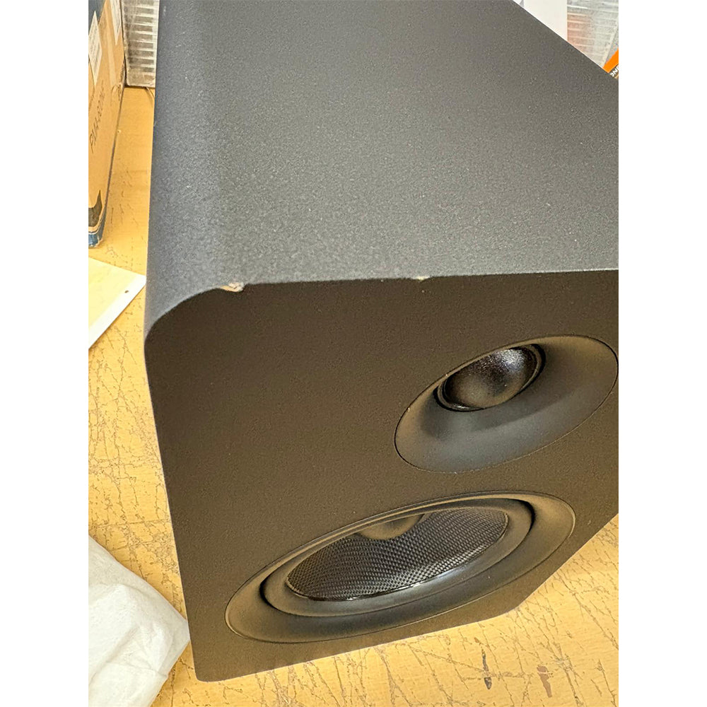 Kanto YU Passive 6 inch Bookshelf Speakers Matte Black Ex-Display Clearance