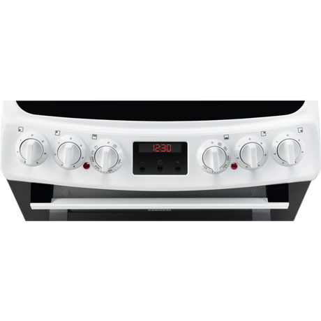 Zanussi ZCV46250WA 55cm Electric Cooker with Ceramic Hob White