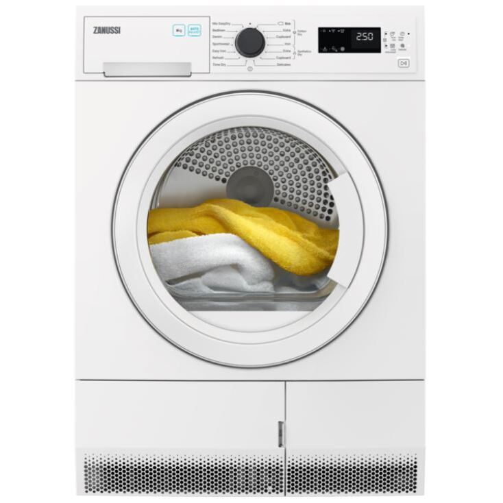 Zanussi ZDC82B4PW 8kg Condenser Tumble Dryer