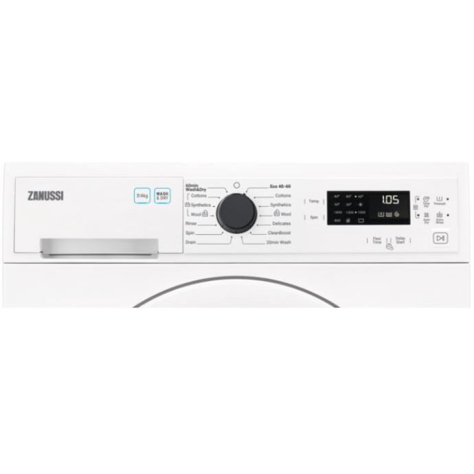 Zanussi ZWD76NB4PW 7+4kg 1600 Spin Washer Dryer