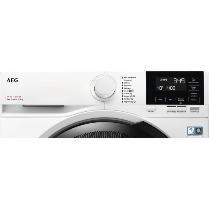 AEG 7000 ProSteam LFR71864B 8kg 1600 Spin Washing Machine - 200012904