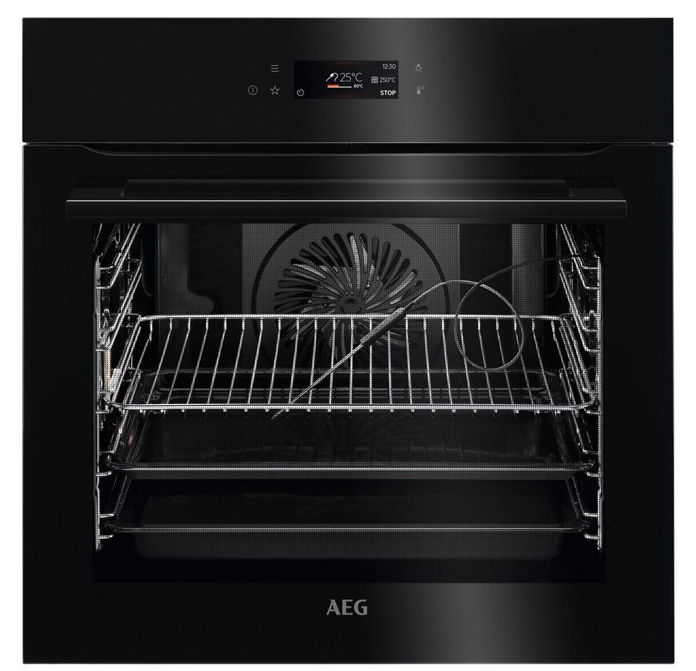 AEG BPK748380B 59.5cm Built In Electric Single Oven - Black - 1000011034