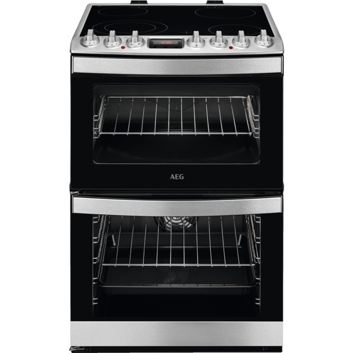 AEG CCB6740ACM SteamBake Ceramic Double Electric Cooker - 1000014654