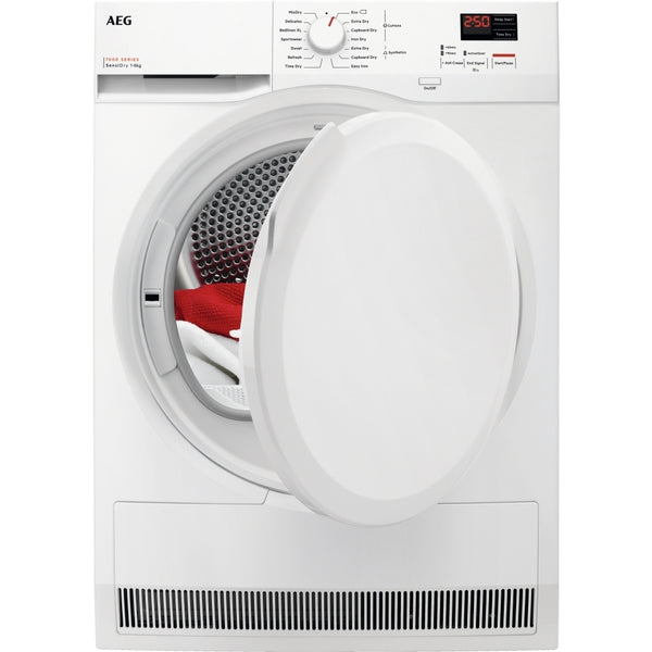 AEG TR708L0B Series 7000 SensiDry Freestanding 8kg Heat Pump Tumble Dryer White