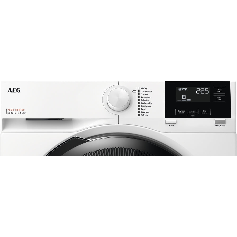 AEG TR719A4B Series 7000 SensiDry Freestanding 9kg Heat Pump Tumble Dryer White