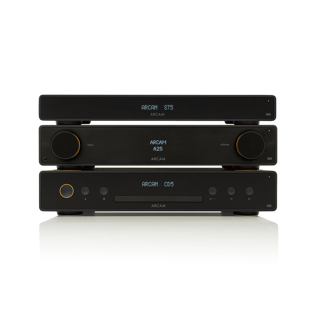 Arcam Radia A25 Integrated Amp with Bluetooth with CD5 CD Player and ST5 High Resolution Streamer Package