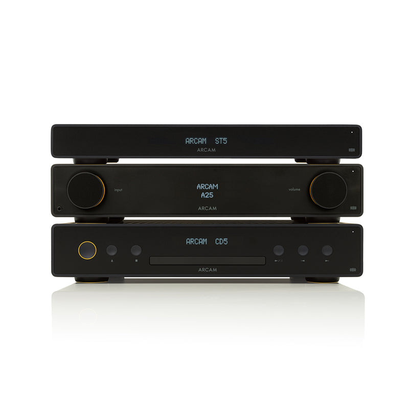 Arcam Radia A25 Integrated Amp with Bluetooth with CD5 CD Player and ST5 High Resolution Streamer Package