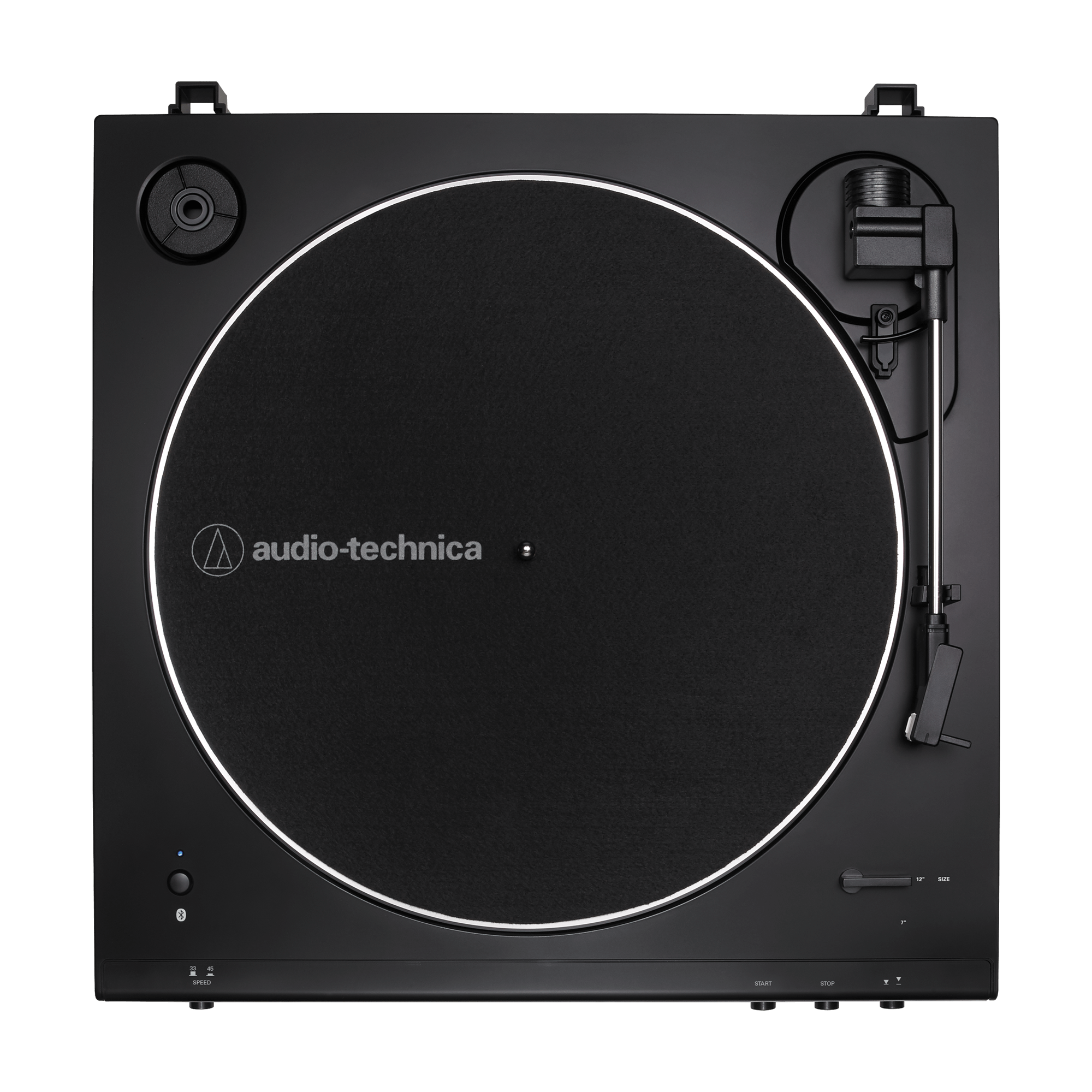 Audio Technica ATLP60XBT Fully Automatic Bluetooth Wireless Turntable with AT-SP3X Powered Bookshelf Speakers HiFi Package Black