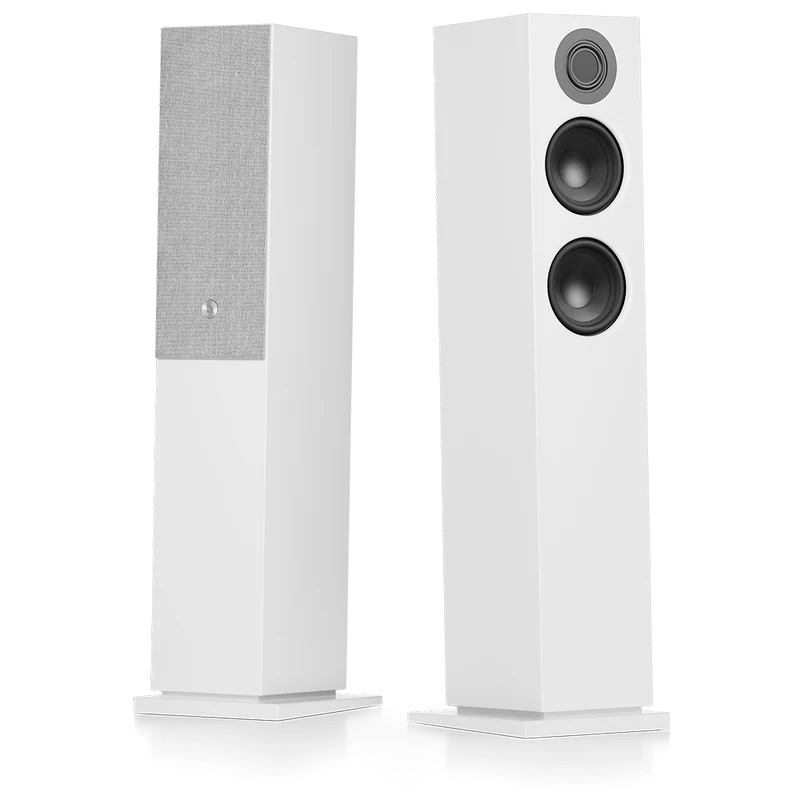 Audio Pro A48 Wireless Multi-Room Bluetooth Floorstanding Speakers Pair White