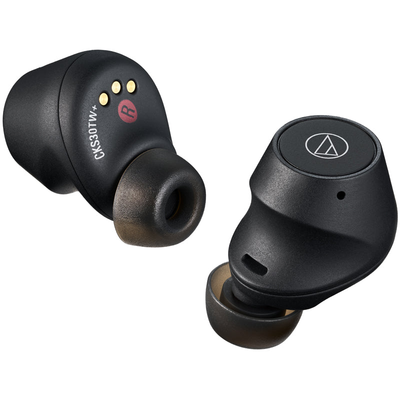 Audio Technica ATH-CKS30TW+ Noise Cancelling Wireless Earbuds Black