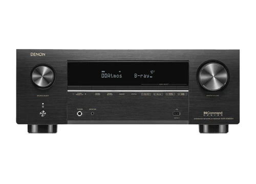 DENON AVCX3800H 8K AV Receiver With Wharfedale DX3 HCP 7.1 Speaker Package Black