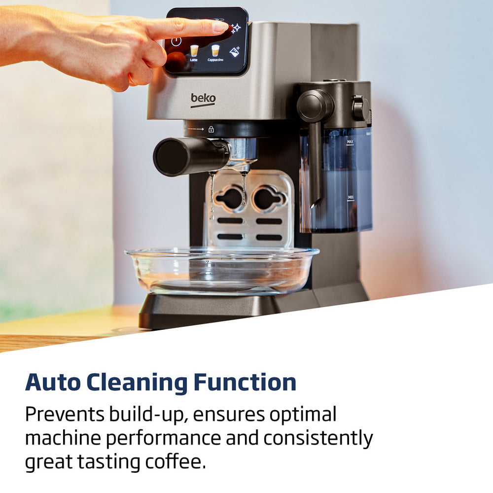 Beko CEP5304X CaffeExperto Semi Automatic Espresso Coffee Machine with Integrated Milk Jug Silver