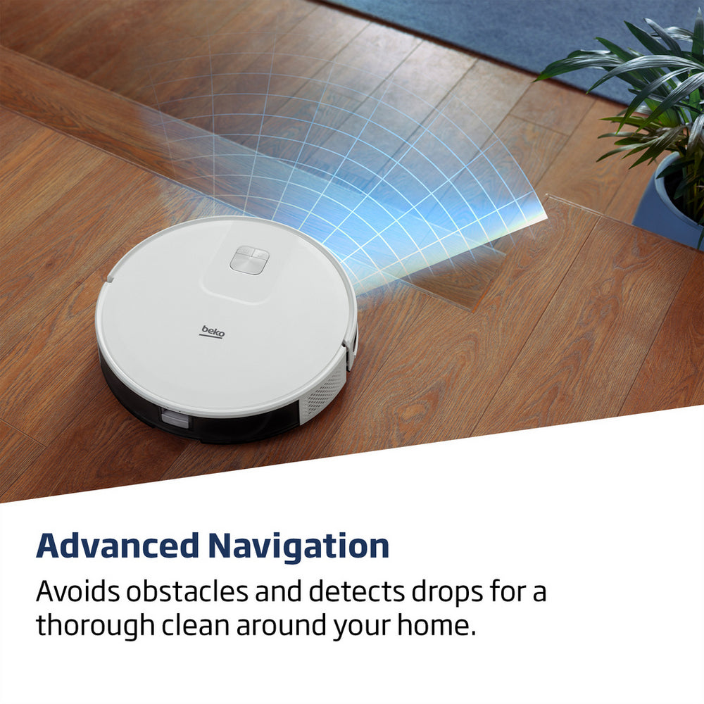 Beko VRR60314VW Robot Vacuum Cleaner up to 150 Minutes Run Time White