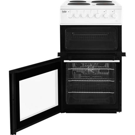 Beko EDP503W 50cm Electric Double Oven with Grill Cooker White