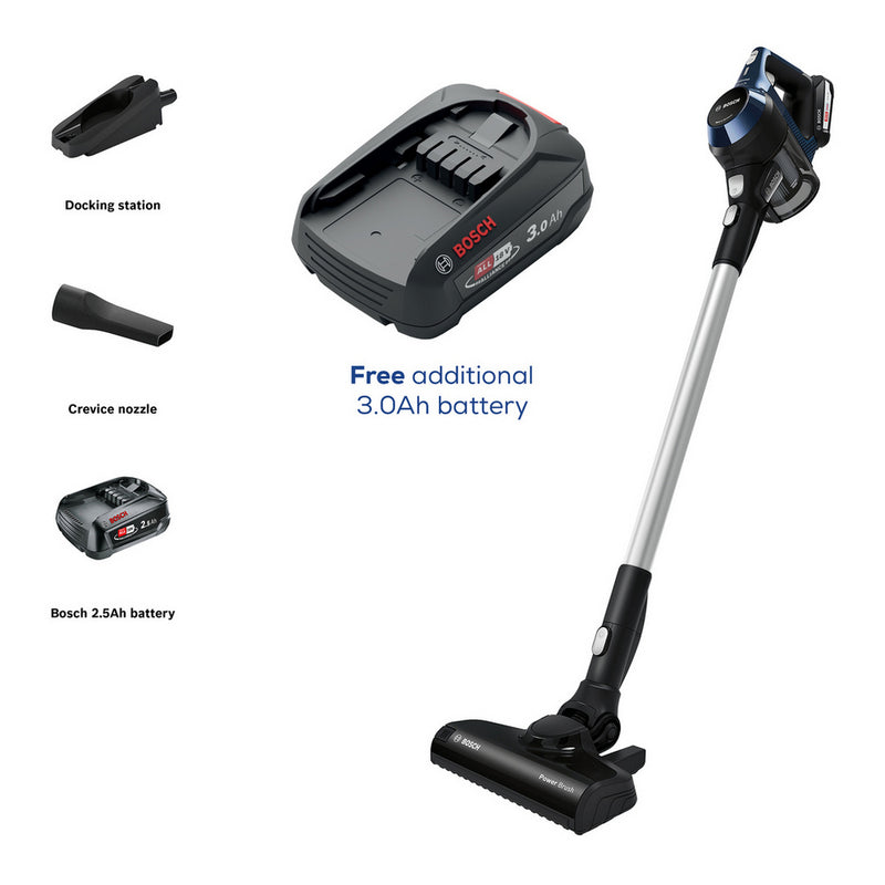 Bosch BBS611GBKIT Unlimited Serie 6 ProClean Cordless Cleaner Plus Additional Battery