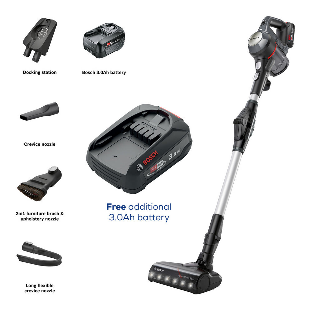 Bosch BCS711GBKIT Unlimited 7 ProHome Cordless Vacuum Cleaner Plus Additional Battery