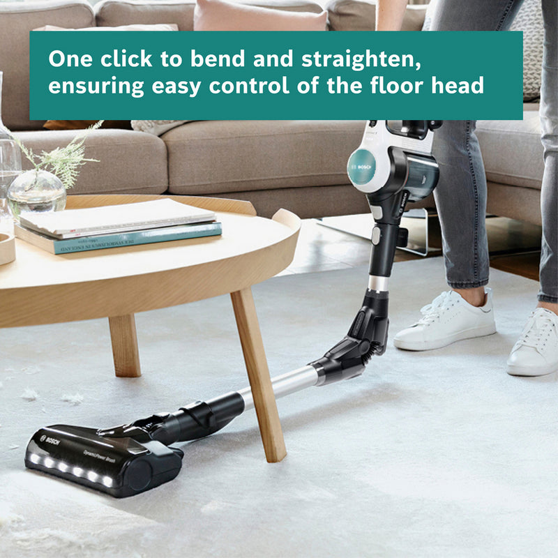 Bosch BCS71HYGGBKIT Cordless 2 in 1 Vacuum and Mop Unlimited 7 Aqua White Plus Additional Battery