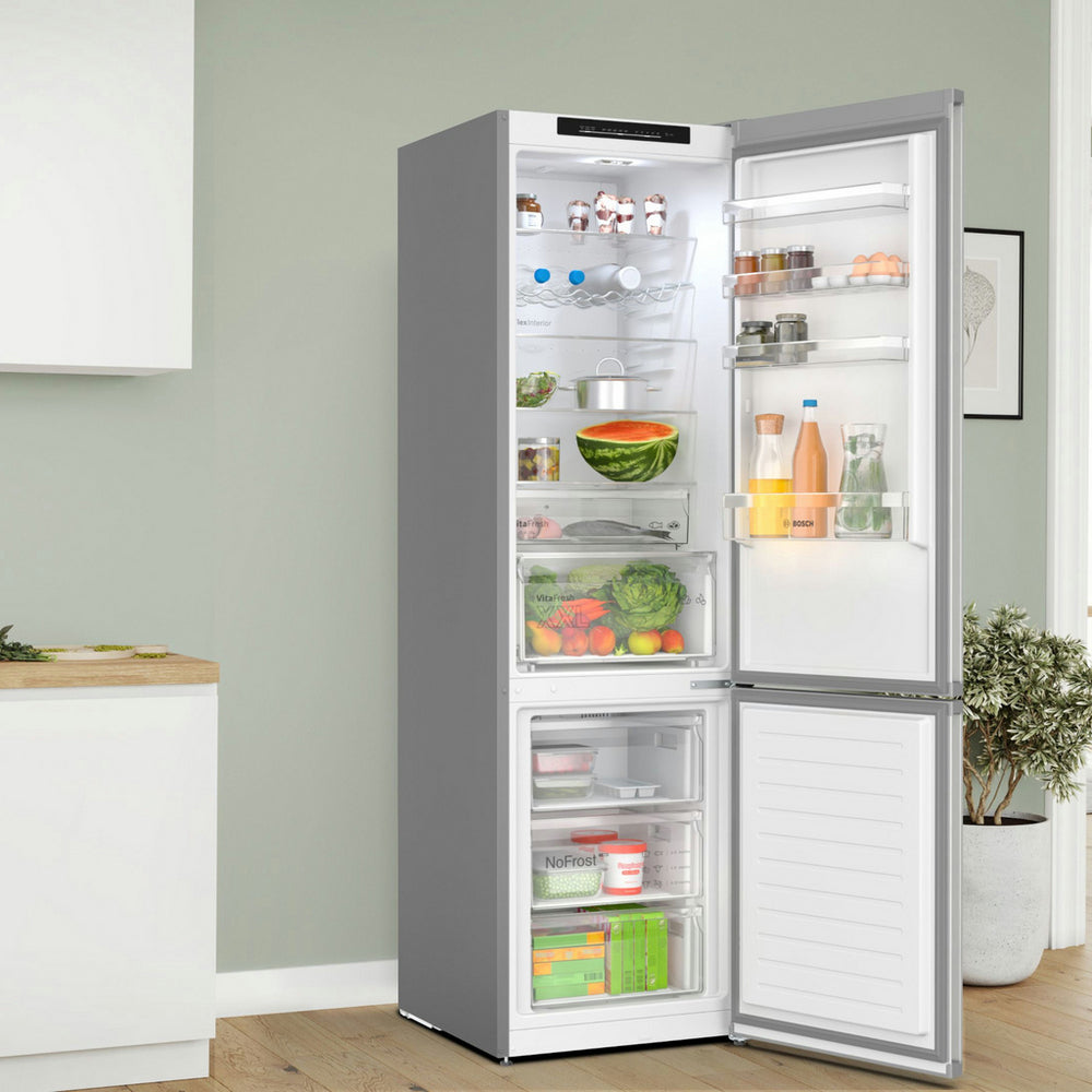 Bosch KGN392LAFG Series 4 Freestanding Fridge Freezer 60cm No Frost Stainless Steel