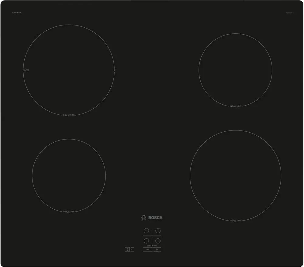 Bosch PUG61RAA5B Serie 2 Induction hob 60 cm Black surface mount without frame