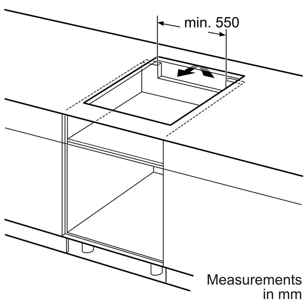 Bosch PUG61RAA5B Serie 2 Induction hob 60 cm Black surface mount without frame