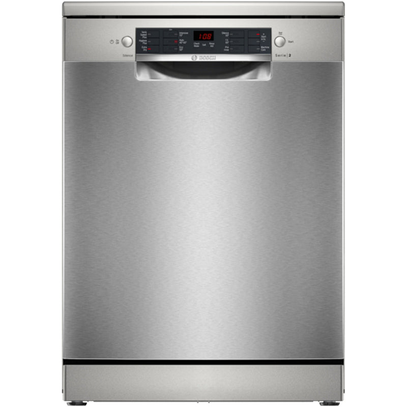 Bosch SMS26AI08G Series 2 Freestanding Dishwasher 60cm Brushed Steel with 12 Place Settings