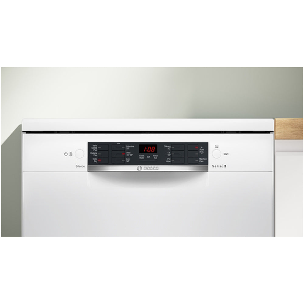 Bosch SMS26AW08G Series 2 Freestanding Full Size Dishwasher 60cm with 12 Place Settings White