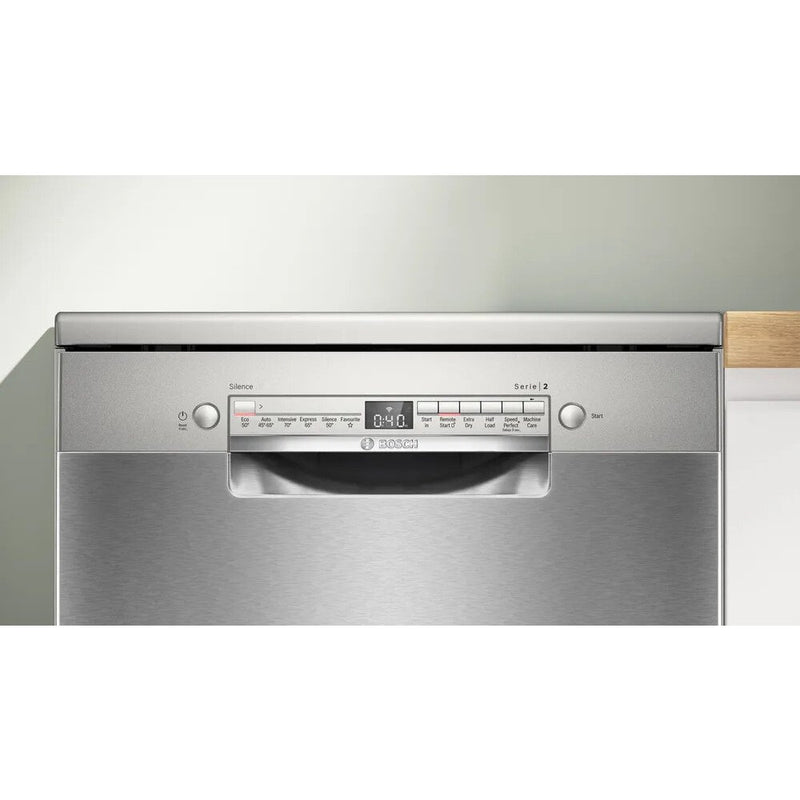 Bosch SMS2HVI67G Series 2 Freestanding 60cm Full Size Dishwasher with 14 Place Settings Silver