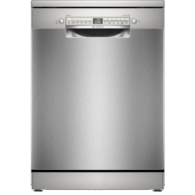 Bosch SMS2HVI67G Series 2 Freestanding 60cm Full Size Dishwasher with 14 Place Settings Silver