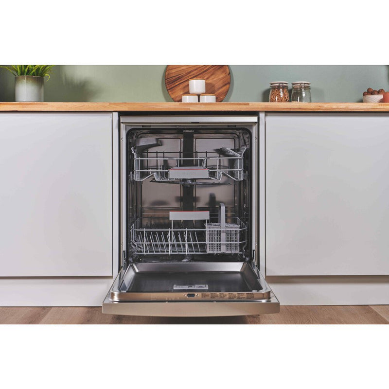 Bosch SMS4EKI06G Series 4 Freestanding 60cm Full Size Dishwasher 13 Place Settings Silver