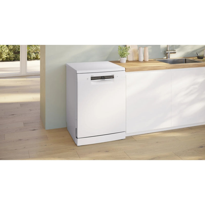 Bosch SMS4EMW06G Series 4 Freestanding 60cm Full Size Dishwasher with 14 Place Settings White