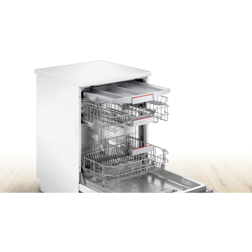 Bosch SMS4EMW06G Series 4 Freestanding 60cm Full Size Dishwasher with 14 Place Settings White