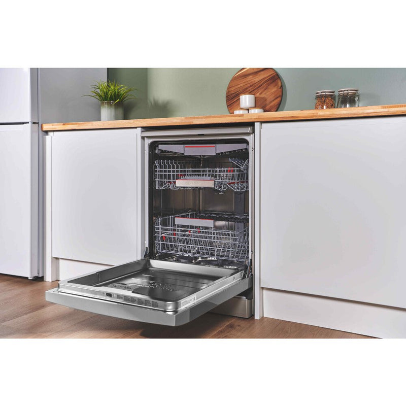 Bosch SMS6TCI01G Series 6 Freestanding 60cm Full Size Dishwasher with 14 Place Settings Silver Inox