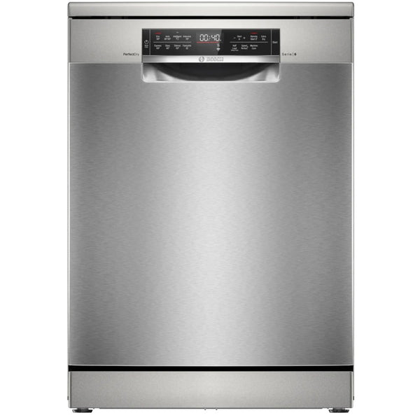 Bosch SMS6TCI01G Series 6 Freestanding 60cm Full Size Dishwasher with 14 Place Settings Silver Inox