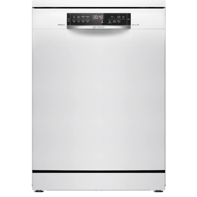 Bosch SMS6TCW01G Series 6 Freestanding 60cm Full Size Dishwasher with 14 Place Settings White