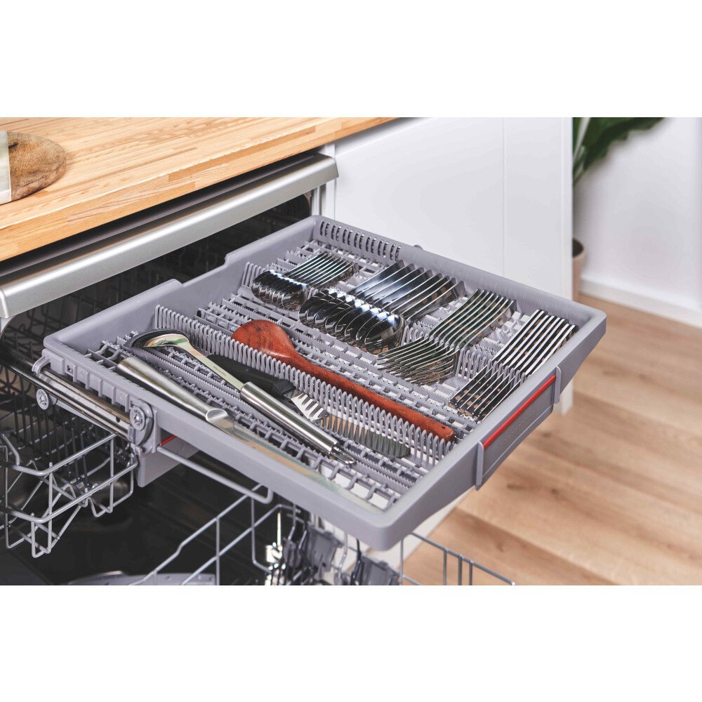 Bosch SMS6ZCI10G Series 6 Freestanding 60cm Full Size Dishwasher with 14 Place Settings Silver Inox