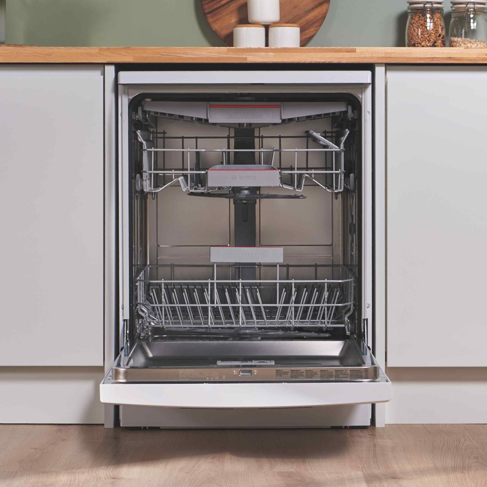 Bosch SMS6ZCW10G Series 6 Freestanding 60cm Full Size Dishwasher with 14 Place Settings White