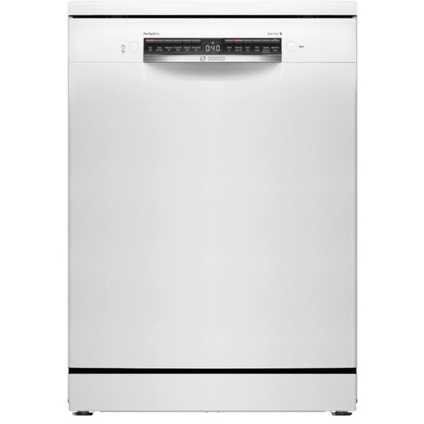 Bosch SMS6ZCW10G Series 6 Freestanding 60cm Full Size Dishwasher with 14 Place Settings White