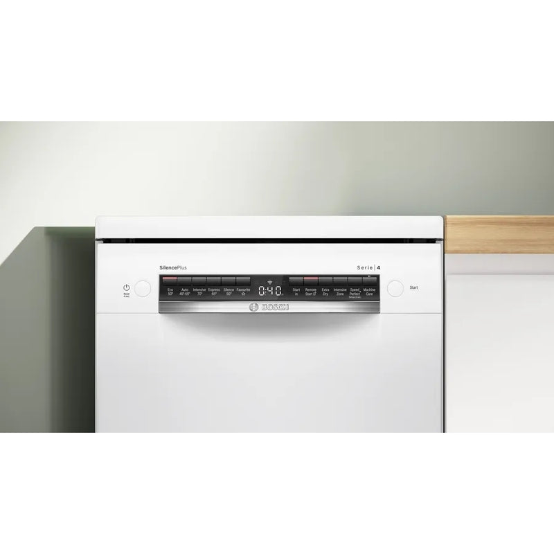 Bosch SPS4HMW49G Series 4 Slimline 45 cm Freestanding Dishwasher with 10 Place Settings White